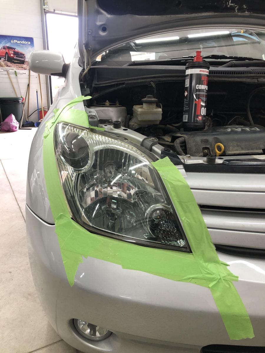 Доработка фар Toyota Ist